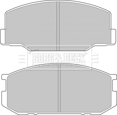 BORG & BECK Комплект тормозных колодок, дисковый тормоз BBP1196